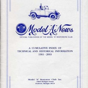 MODEL "A" INDEX