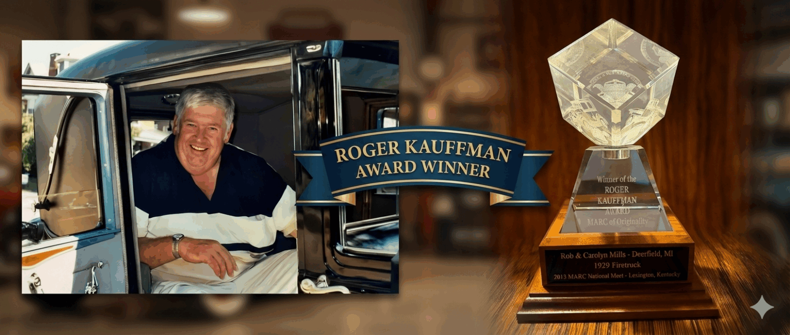 Roger Kauffman Award - Ford Model A Restorers Club