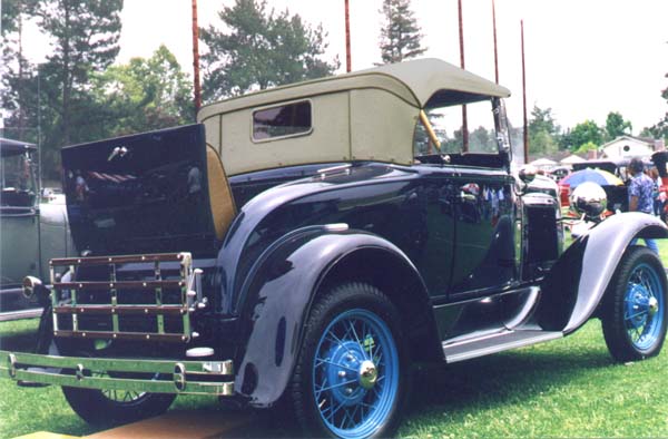 The Roadster on display at the end of the Grand Tour near Rochester, NY in 1996