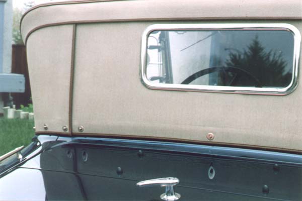 Rear view of the top