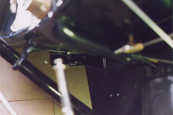 This is a little dark but some under dash detail can be seen.