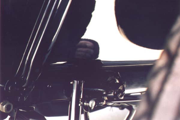 The fender, fender bracket, and shock link were dipped in enamel providing a prominent gloss. Other items visible here were sprayed and retained a moderate gloss.